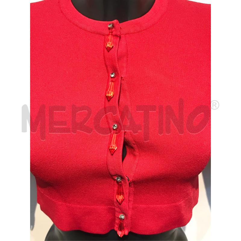 GOLFINO DONNA PINKO ROSSO BOTTONI GOCCIA ROSSI | Mercatino dell'Usato Moncalieri bengasi 3