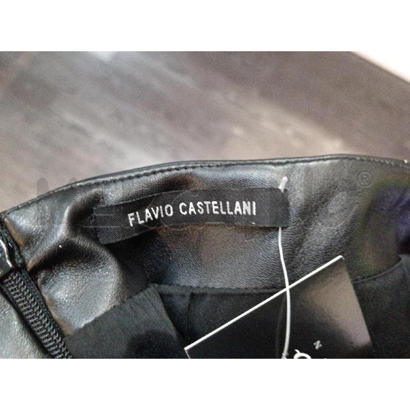 GONNA FLAVIO CASTELLANI ECOPELLE NERA | Mercatino dell'Usato Moncalieri bengasi 5