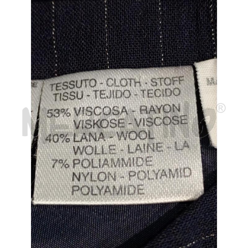 GONNA MARELLABLU MICRO GESSATURA BIANCA  | Mercatino dell'Usato Moncalieri bengasi 5