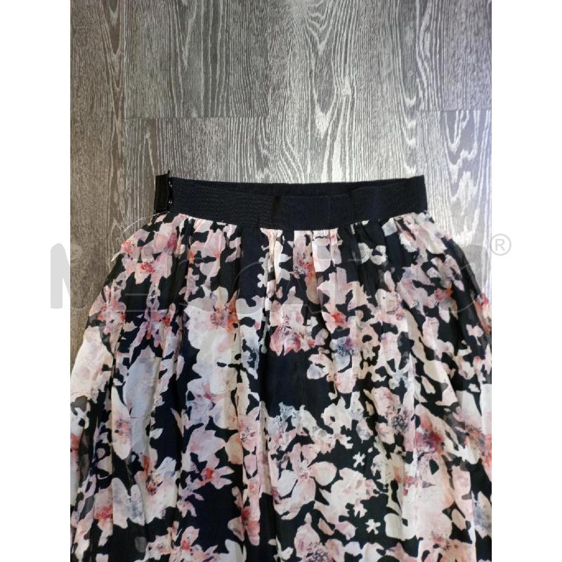 GONNA MAX MARA LUNGA NERA FIORI | Mercatino dell'Usato Moncalieri bengasi 3