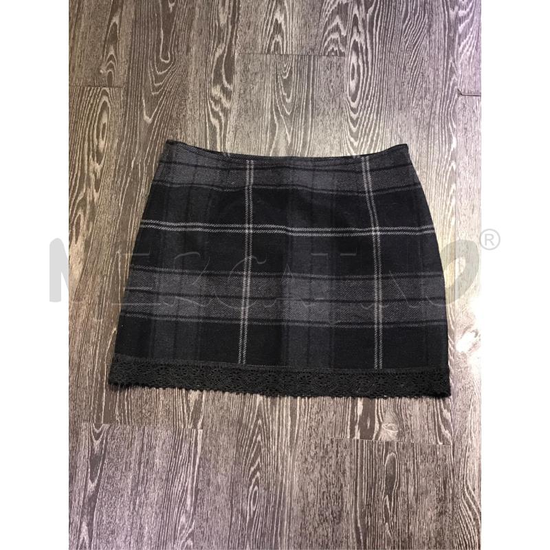 GONNA MOSCHINO GRIGIA QUADRI BORDO PIZZO GRIGIO | Mercatino dell'Usato Moncalieri bengasi 1
