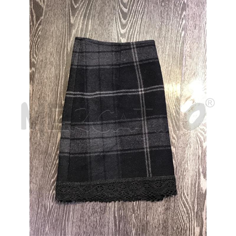 GONNA MOSCHINO GRIGIA QUADRI BORDO PIZZO GRIGIO | Mercatino dell'Usato Moncalieri bengasi 3