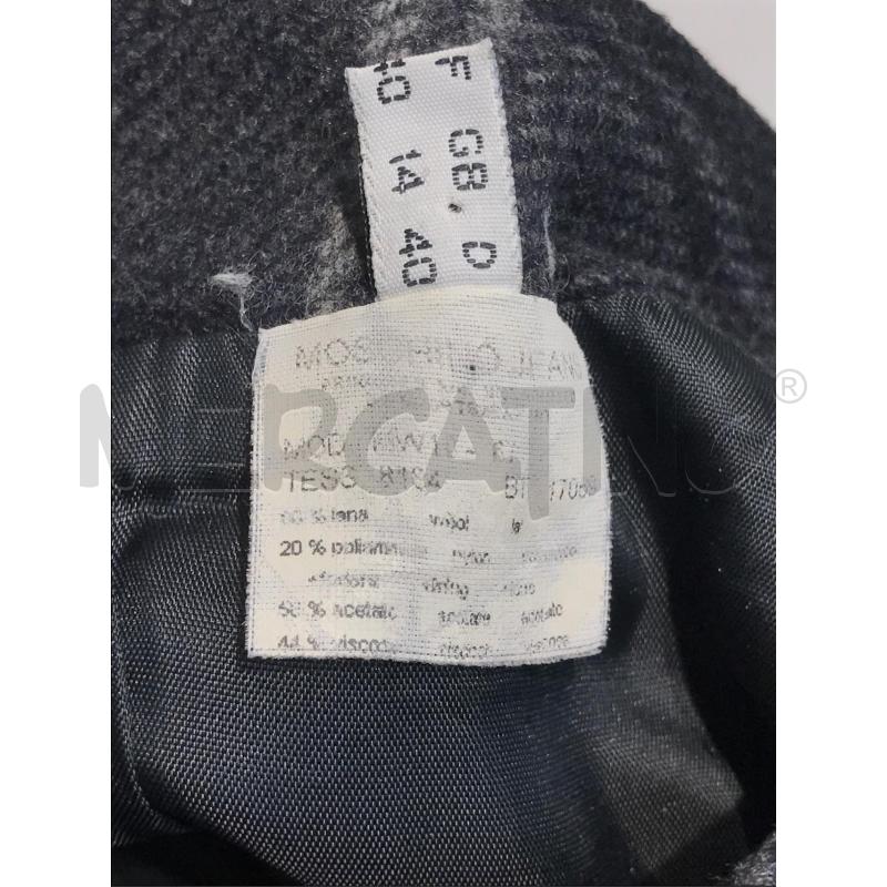 GONNA MOSCHINO GRIGIA QUADRI BORDO PIZZO GRIGIO | Mercatino dell'Usato Moncalieri bengasi 4