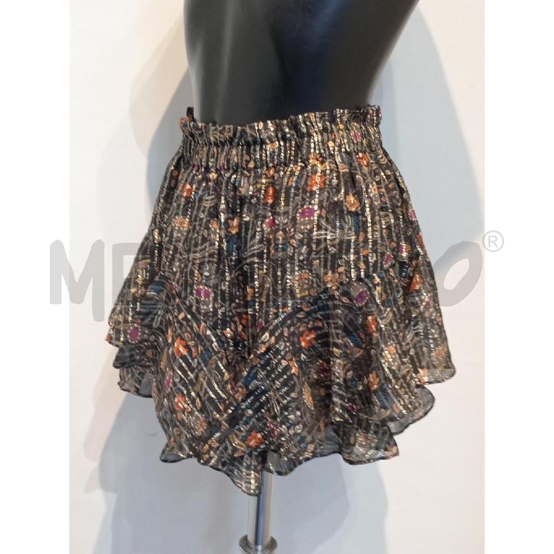 GONNA PANTALONCINO ISABEL MARANT FANTASIA MARRONE RIGHE LAMÈ DORATE | Mercatino dell'Usato Moncalieri bengasi 3