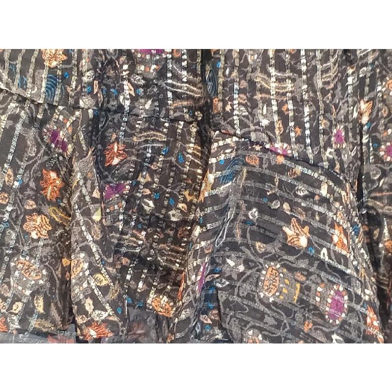 GONNA PANTALONCINO ISABEL MARANT FANTASIA MARRONE RIGHE LAMÈ DORATE | Mercatino dell'Usato Moncalieri bengasi 4