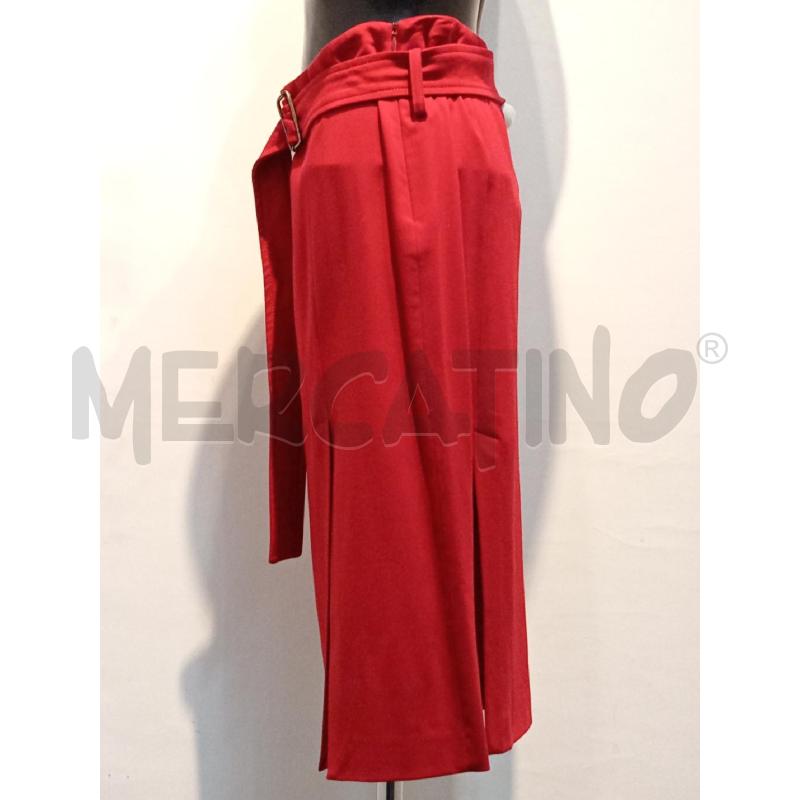 GONNA PATRIZIA PEPE ROSSA CON CINTURA E SPACCO LATERALE | Mercatino dell'Usato Moncalieri bengasi 2