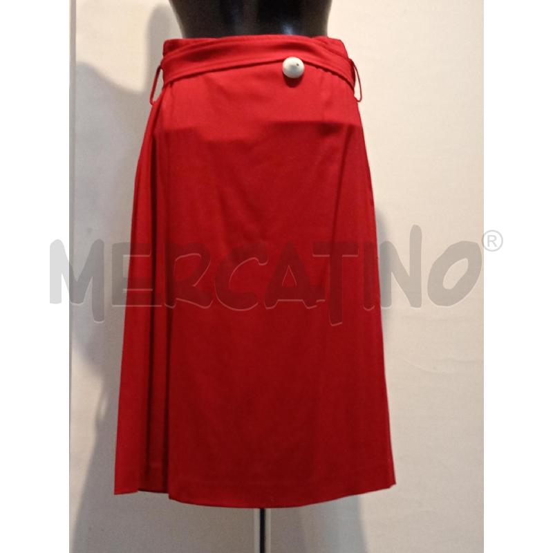GONNA PATRIZIA PEPE ROSSA CON CINTURA E SPACCO LATERALE | Mercatino dell'Usato Moncalieri bengasi 3
