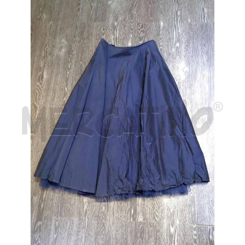 GONNA PATRIZIA SUZZI BLU CANGIANTE CON TULLE | Mercatino dell'Usato Moncalieri bengasi 1