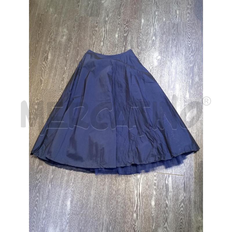 GONNA PATRIZIA SUZZI BLU CANGIANTE CON TULLE | Mercatino dell'Usato Moncalieri bengasi 2