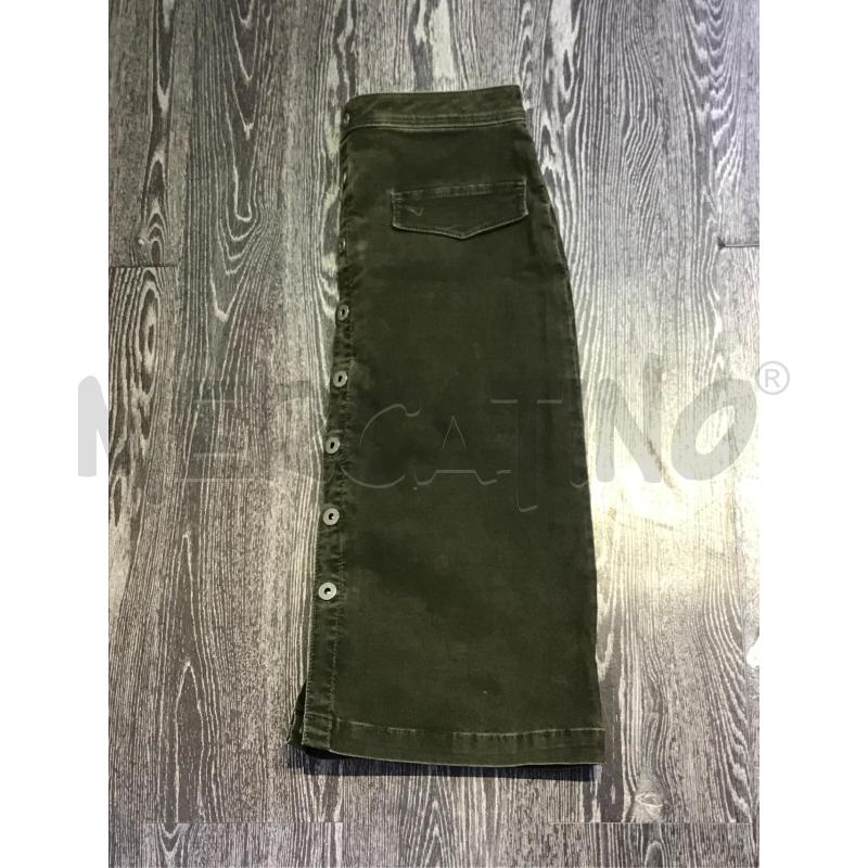 GONNA PEPE JEANS VERDE VELLUTO BOTTONI DAVANTI | Mercatino dell'Usato Moncalieri bengasi 3