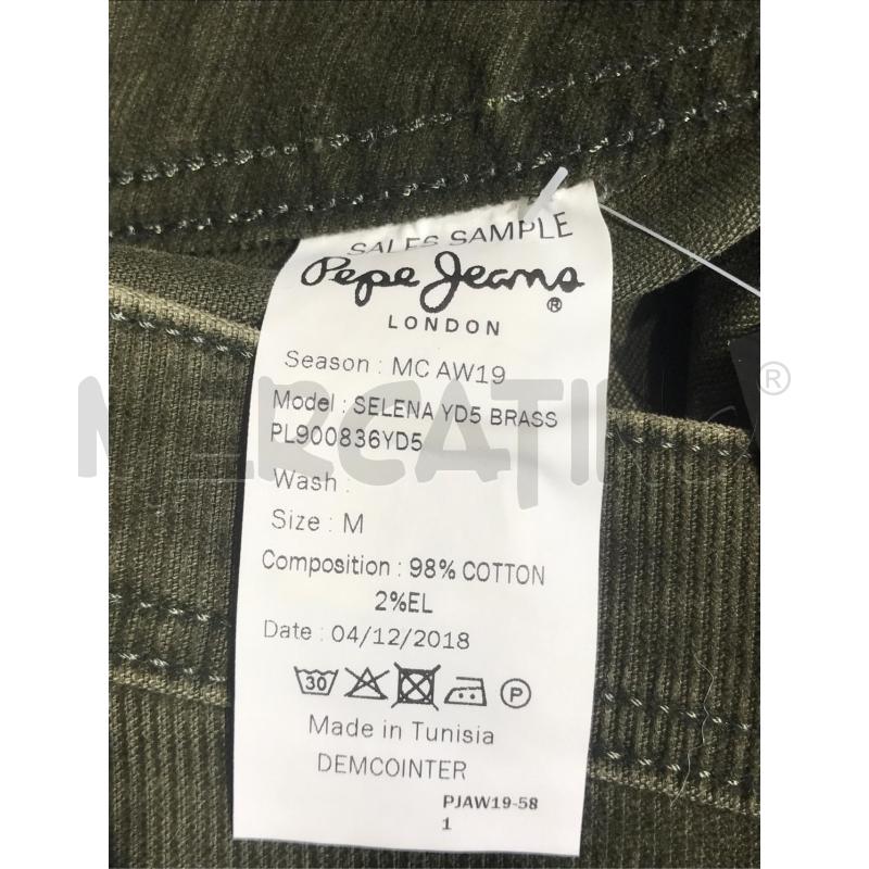 GONNA PEPE JEANS VERDE VELLUTO BOTTONI DAVANTI | Mercatino dell'Usato Moncalieri bengasi 5