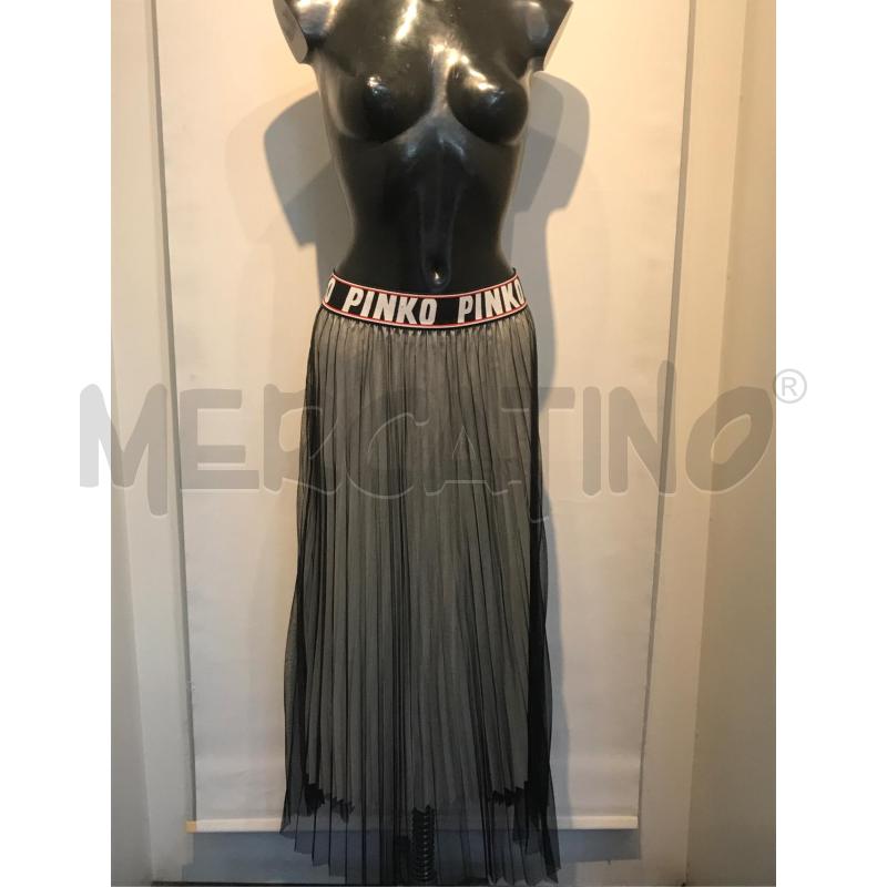 GONNA PINKO BEIGE TULLE NERO FASCIA LOGATA | Mercatino dell'Usato Moncalieri bengasi 1
