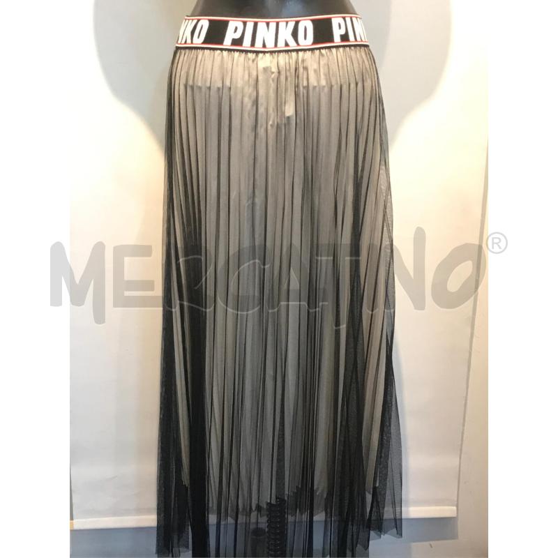 GONNA PINKO BEIGE TULLE NERO FASCIA LOGATA | Mercatino dell'Usato Moncalieri bengasi 2
