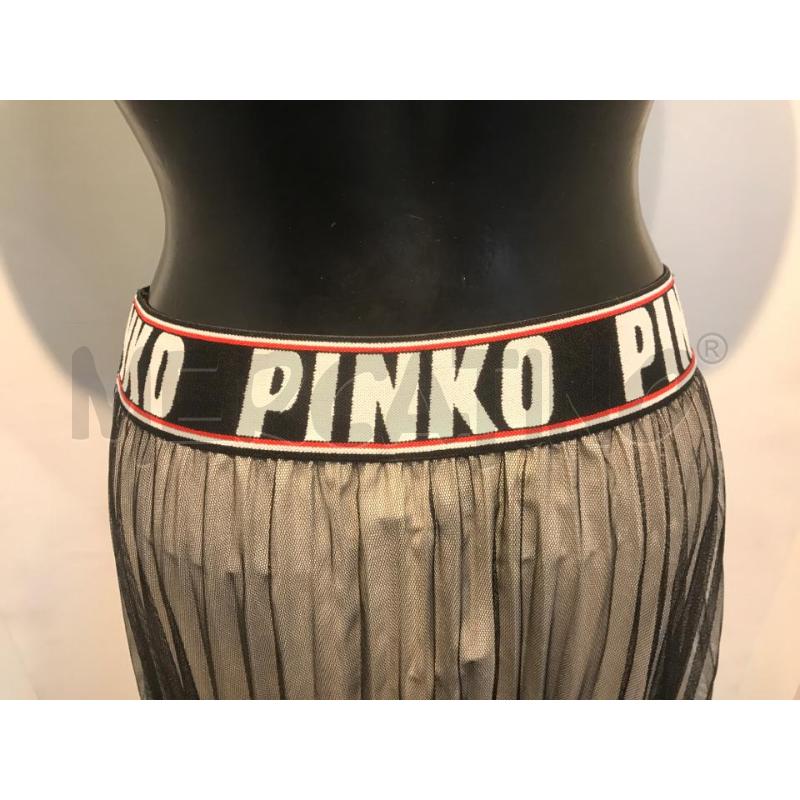 GONNA PINKO BEIGE TULLE NERO FASCIA LOGATA | Mercatino dell'Usato Moncalieri bengasi 3