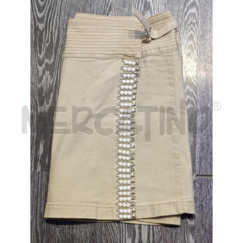 GONNA SPORTMAX BEIGE CON SPILLA PERLE | Mercatino dell'Usato Moncalieri bengasi 3