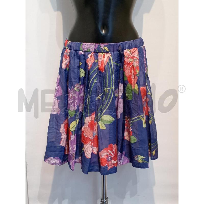 GONNA SPORT MAX BLU CON FIORI ROSA E VIOLA  | Mercatino dell'Usato Moncalieri bengasi 1
