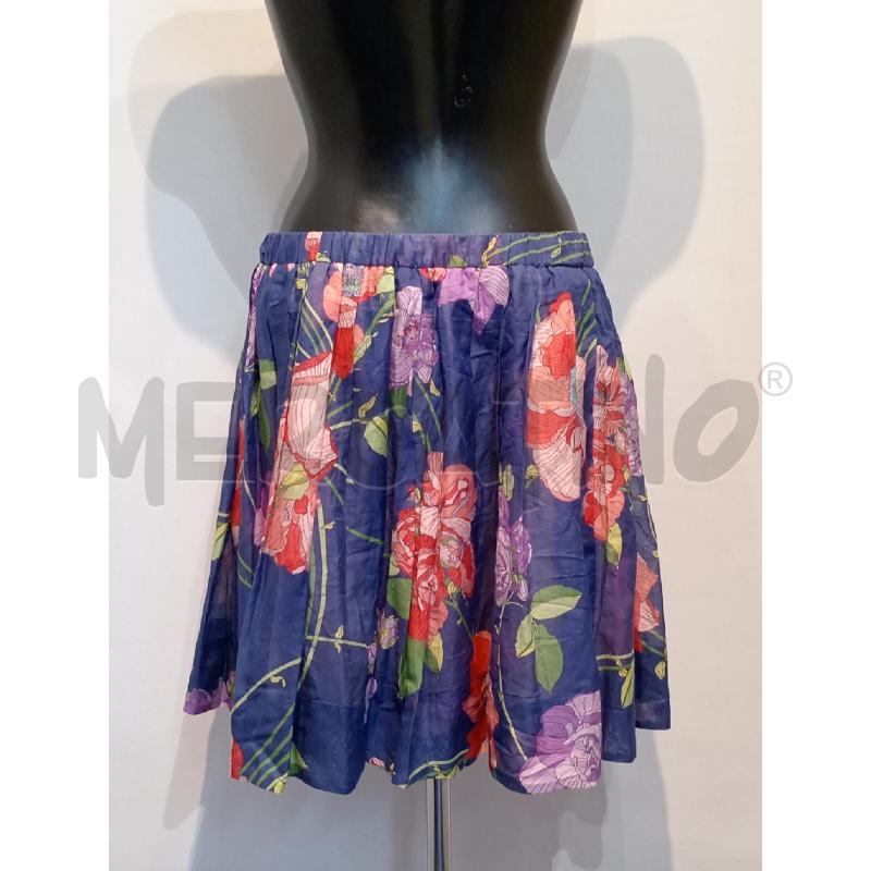 GONNA SPORT MAX BLU CON FIORI ROSA E VIOLA  | Mercatino dell'Usato Moncalieri bengasi 2