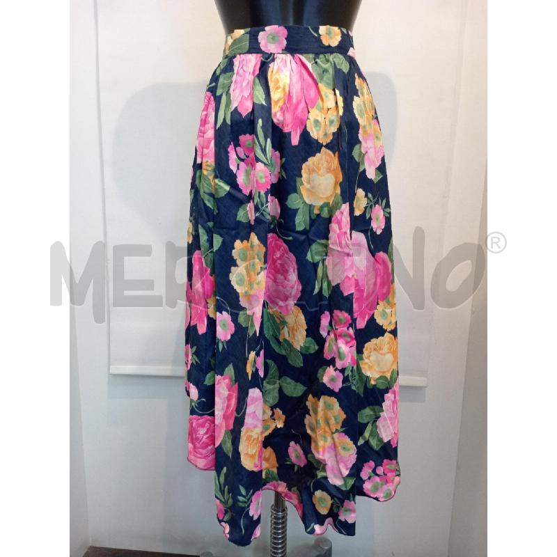 GONNA UNGARO FANTASIA FIORI BLU SETA | Mercatino dell'Usato Moncalieri bengasi 2