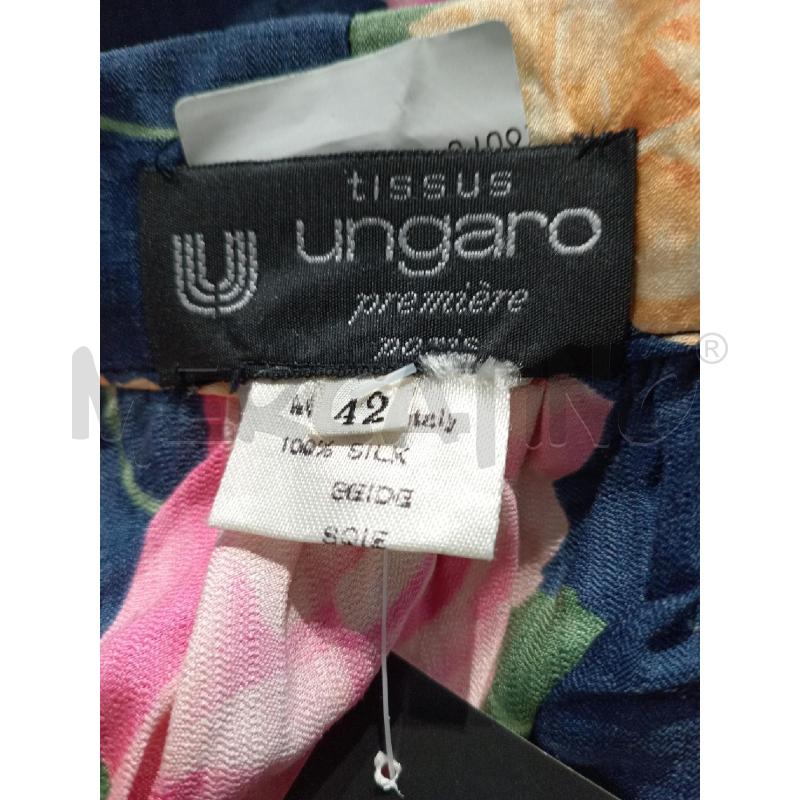 GONNA UNGARO FANTASIA FIORI BLU SETA | Mercatino dell'Usato Moncalieri bengasi 5