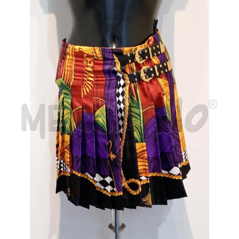 GONNA VERSACE NERA FANTASIA CON CHIUSURA CINTURINO CON BORCHIETTE | Mercatino dell'Usato Moncalieri bengasi 1