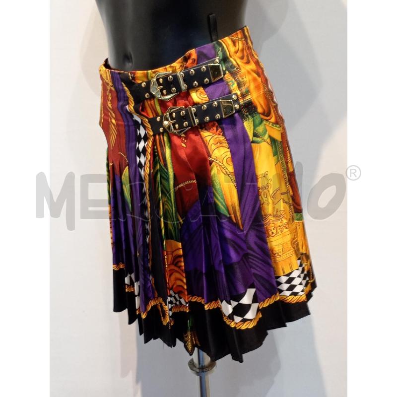 GONNA VERSACE NERA FANTASIA CON CHIUSURA CINTURINO CON BORCHIETTE | Mercatino dell'Usato Moncalieri bengasi 3