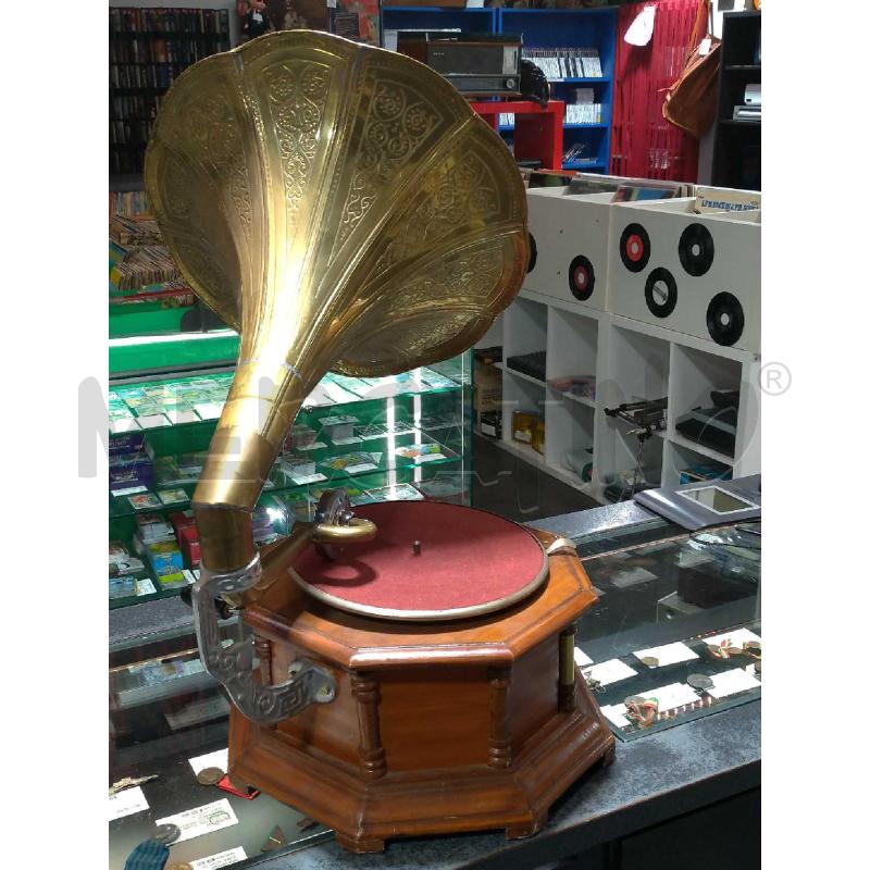 GRAMMOFONO A TROMBA HIS MASTER'S VOICE  | Mercatino dell'Usato Moncalieri bengasi 4