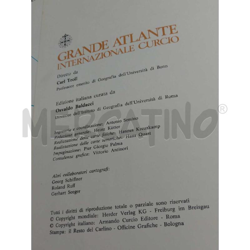 GRANDE ATLANTE INTERNAZIONALE CURCIO 1971 DA COLLEZIONE | Mercatino dell'Usato Moncalieri bengasi 2