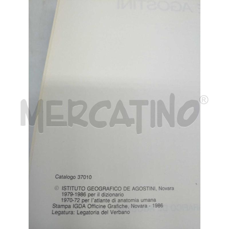 GRANDE DIZIONARIO MEDICO ILLUSTRATO DE AGOSTINI 1986 | Mercatino dell'Usato Moncalieri bengasi 2