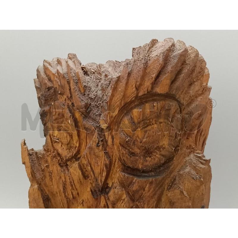 GUFO LEGNO SCOLPITO H. 32 | Mercatino dell'Usato Moncalieri bengasi 2