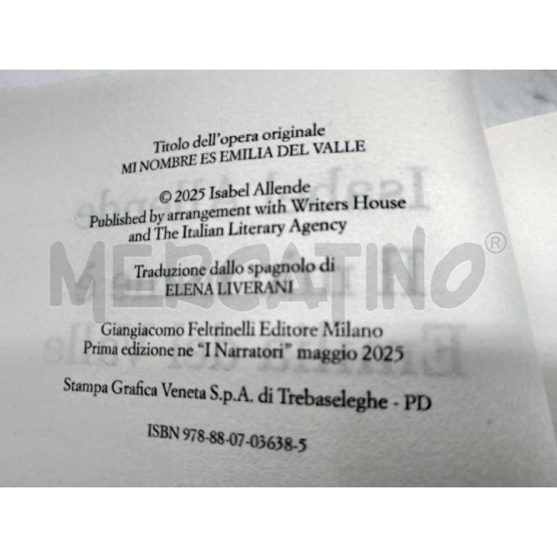 IL MIO NOME E' EMILIA DEL VALLE | Mercatino dell'Usato Moncalieri bengasi 3