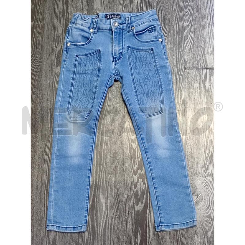 JEANS BAMBINO JECKERSON CHIARO CON SCRITTE | Mercatino dell'Usato Moncalieri bengasi 1