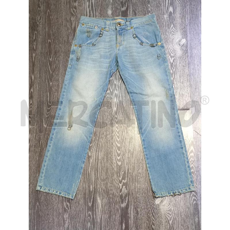 JEANS DONNA ATOS LOMBARDINI CON APPLICAZIONI DI ANNELLINI  | Mercatino dell'Usato Moncalieri bengasi 1