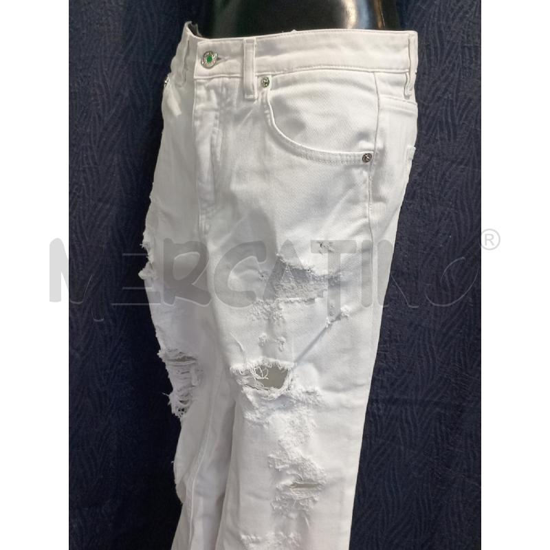 JEANS DONNA DOLCE E GABBANA BIANCHI CON EFFETTO CONSUMATO SULLE GAMBE | Mercatino dell'Usato Moncalieri bengasi 3