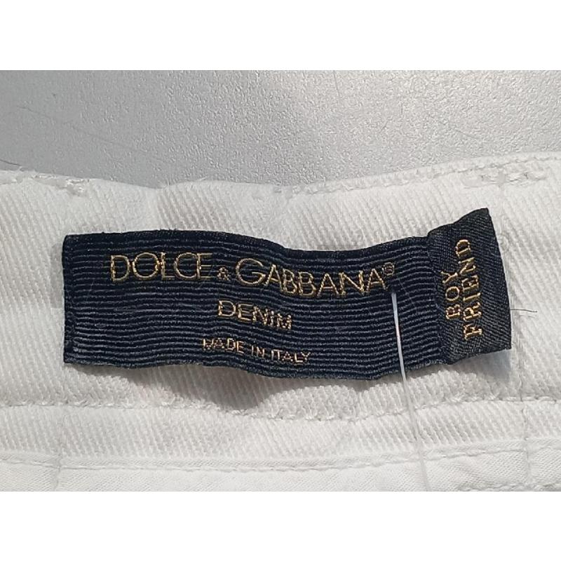 JEANS DONNA DOLCE E GABBANA BIANCHI CON EFFETTO CONSUMATO SULLE GAMBE | Mercatino dell'Usato Moncalieri bengasi 4