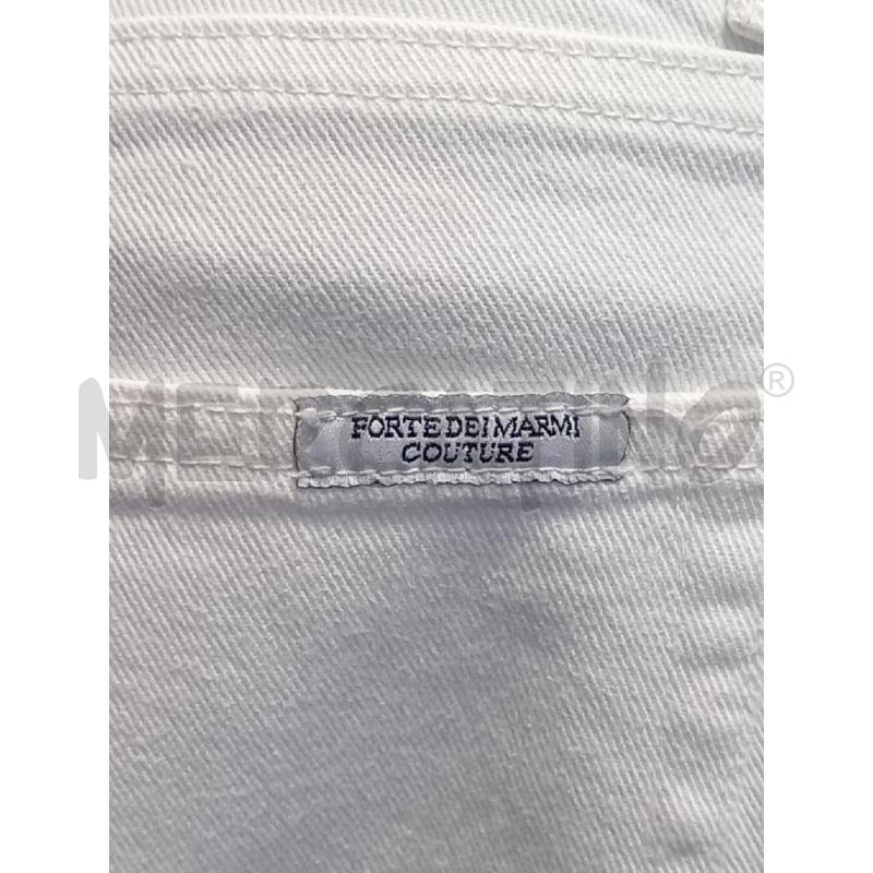 JEANS DONNA FORTE DEI MARMI COUTURE BIANCHI CON FRANGIA STRASS FONDO GAMBA | Mercatino dell'Usato Moncalieri bengasi 3