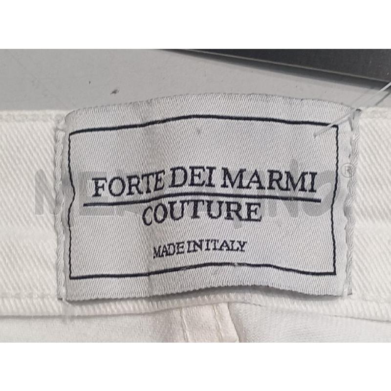 JEANS DONNA FORTE DEI MARMI COUTURE BIANCHI CON FRANGIA STRASS FONDO GAMBA | Mercatino dell'Usato Moncalieri bengasi 5