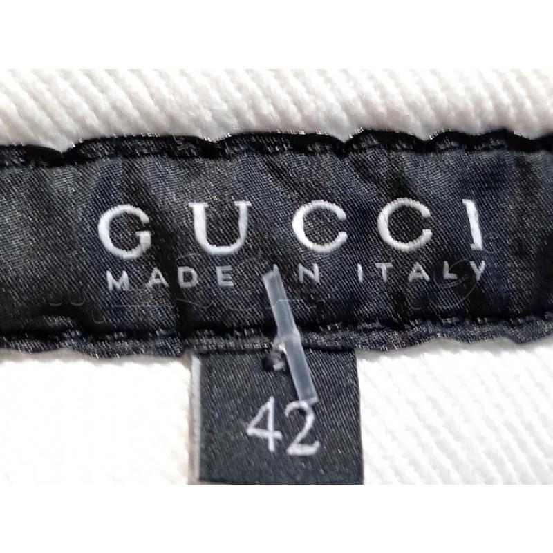 JEANS DONNA GUCCI BIANCO BANDA VIOLA  | Mercatino dell'Usato Moncalieri bengasi 5