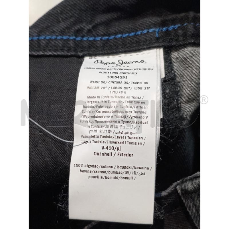 JEANS DONNA PEPE JEANS NERO RIGA DAVANTI | Mercatino dell'Usato Moncalieri bengasi 5
