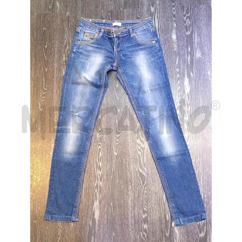 JEANS DONNA PINKO CON TARGHETTA STRASS ORO  | Mercatino dell'Usato Moncalieri bengasi 1