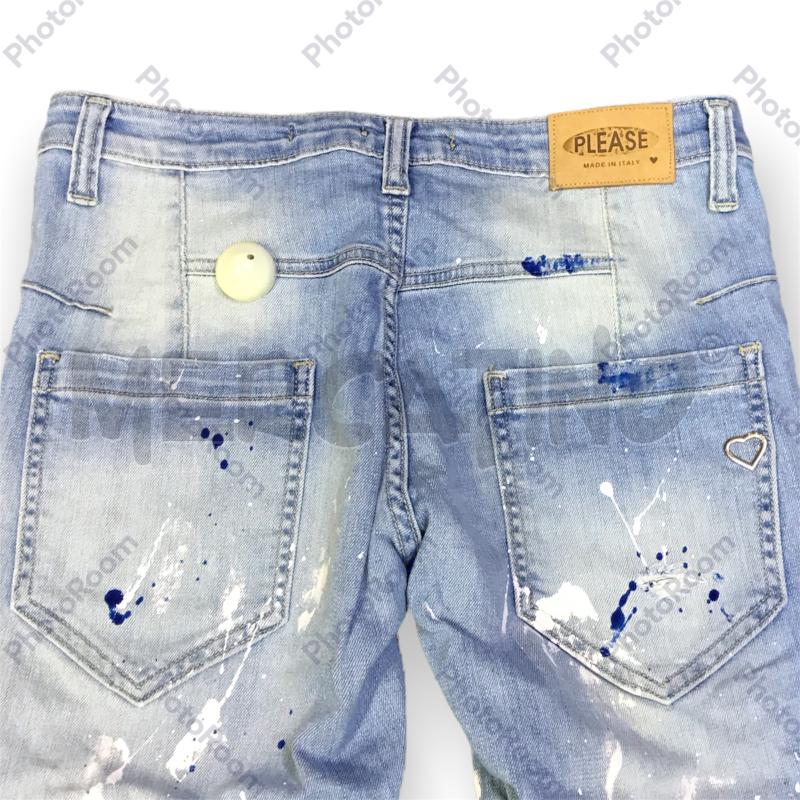 JEANS DONNA PLEASE CHIARO SCHIZZI | Mercatino dell'Usato Moncalieri bengasi