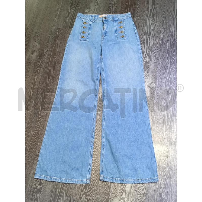 JEANS DONNA TWIN NSET LARGO CON BOTTONCINI | Mercatino dell'Usato Moncalieri bengasi 1