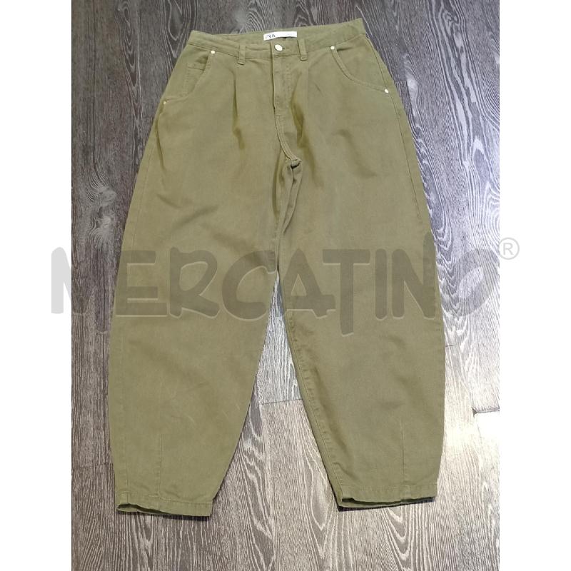JEANS DONNA ZARA VERDE  | Mercatino dell'Usato Moncalieri bengasi 1
