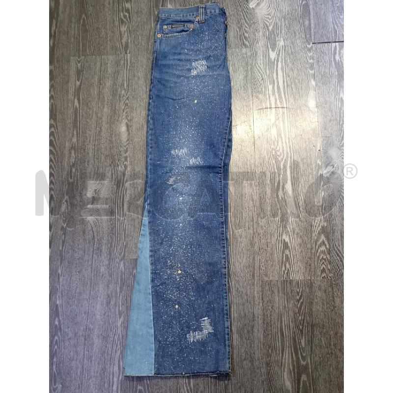 JEANS D&G BLU PUNTINATO A ZAMPA | Mercatino dell'Usato Moncalieri bengasi 3