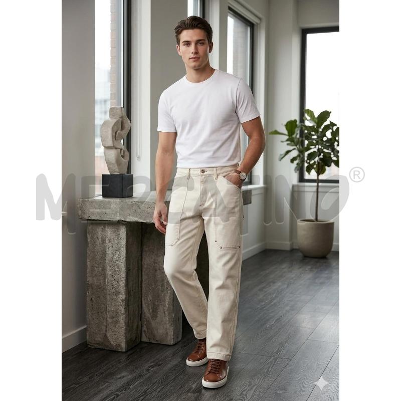 JEANS UOMO BRUNELLO CUCINELLI PANNA  | Mercatino dell'Usato Moncalieri bengasi 1