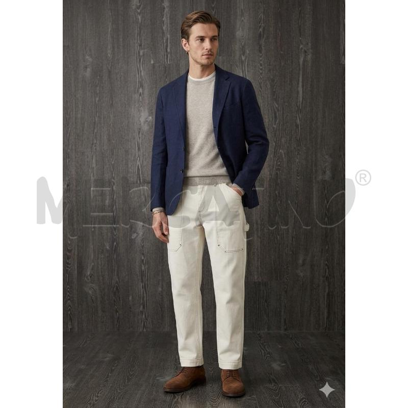 JEANS UOMO BRUNELLO CUCINELLI PANNA  | Mercatino dell'Usato Moncalieri bengasi 1