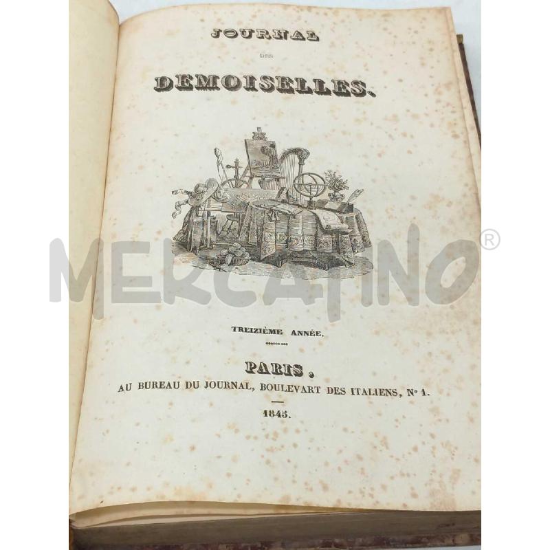 JOURNAL DES DEMOISELLES PARIS 1845 BOULEVART DES ITALIENS N1 | Mercatino dell'Usato Moncalieri bengasi 2