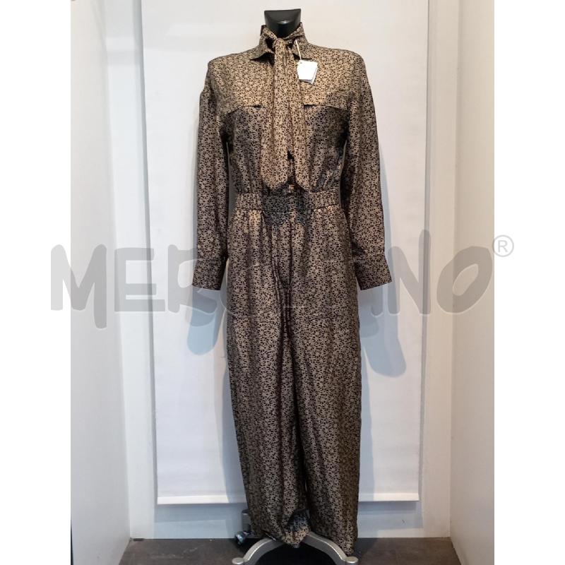 JUMPSUIT BRUNELLO CUCINELLI IN SETA FANTASIA MARRONE | Mercatino dell'Usato Moncalieri bengasi 2