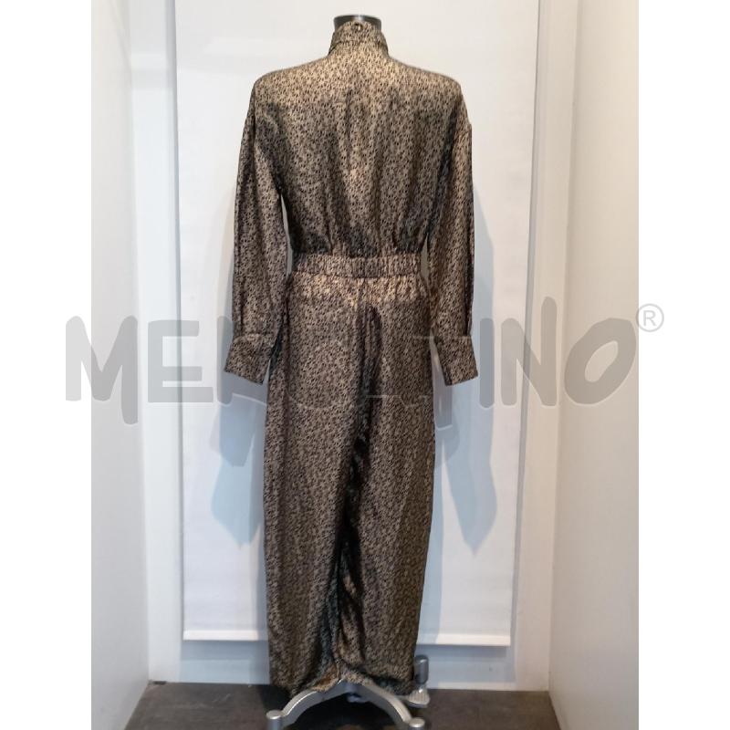 JUMPSUIT BRUNELLO CUCINELLI IN SETA FANTASIA MARRONE | Mercatino dell'Usato Moncalieri bengasi 3