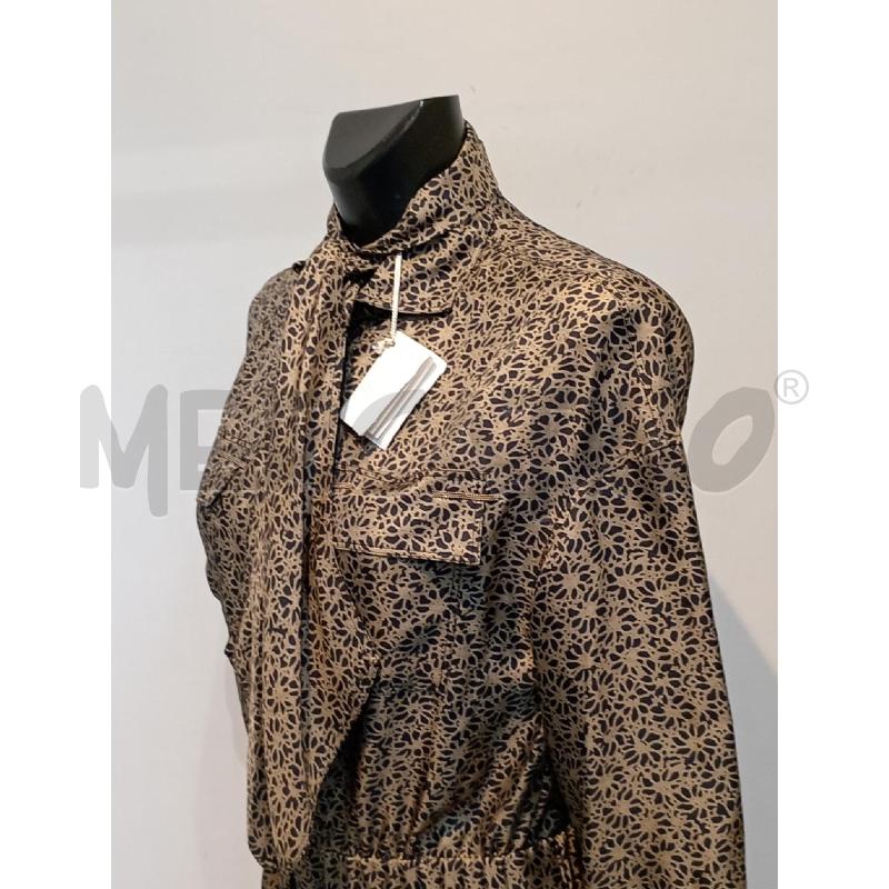 JUMPSUIT BRUNELLO CUCINELLI IN SETA FANTASIA MARRONE | Mercatino dell'Usato Moncalieri bengasi 4