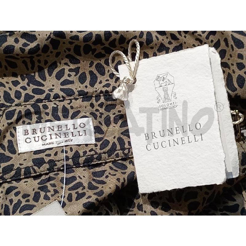 JUMPSUIT BRUNELLO CUCINELLI IN SETA FANTASIA MARRONE | Mercatino dell'Usato Moncalieri bengasi 5